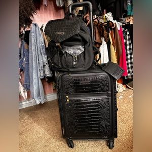 Victoria secret luggage and backpack SOLD TOGETHER great condition